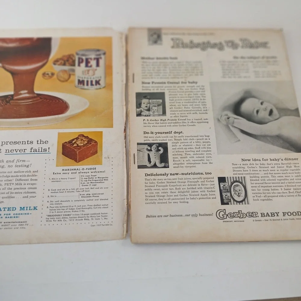 WOMAN'S DAY Vintage Magazine November 1957 Cheesecake Recipes Costume Dolls READ